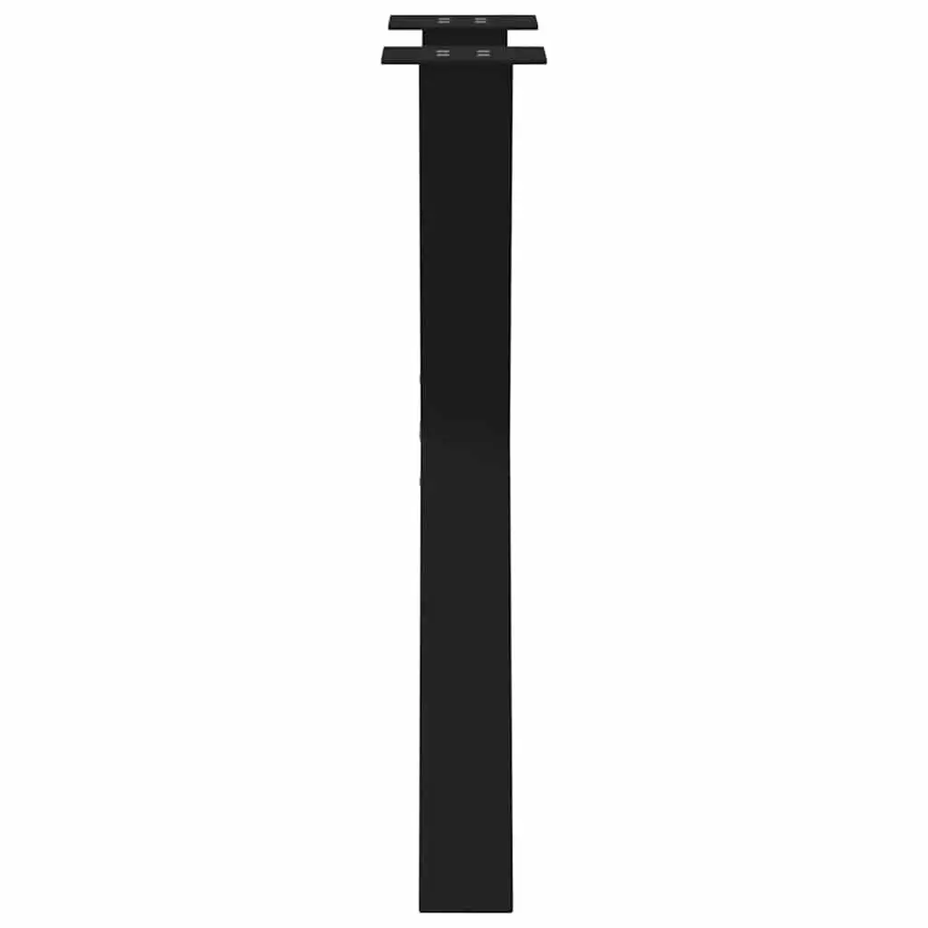 Dining Table Legs X-Shaped 2 pcs Black 60x72cm Steel Support Furniture