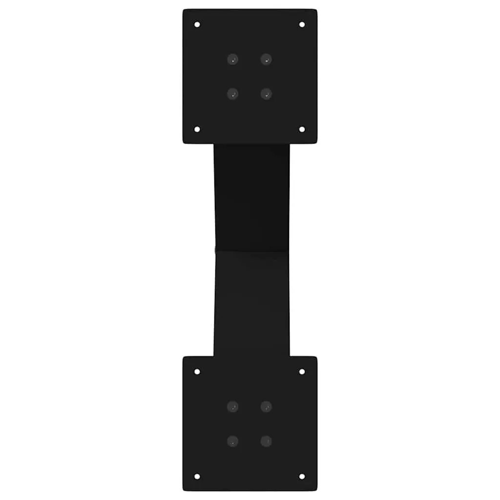 Dining Table Legs X-Shaped 2 pcs Black 60x72cm Steel Support Furniture