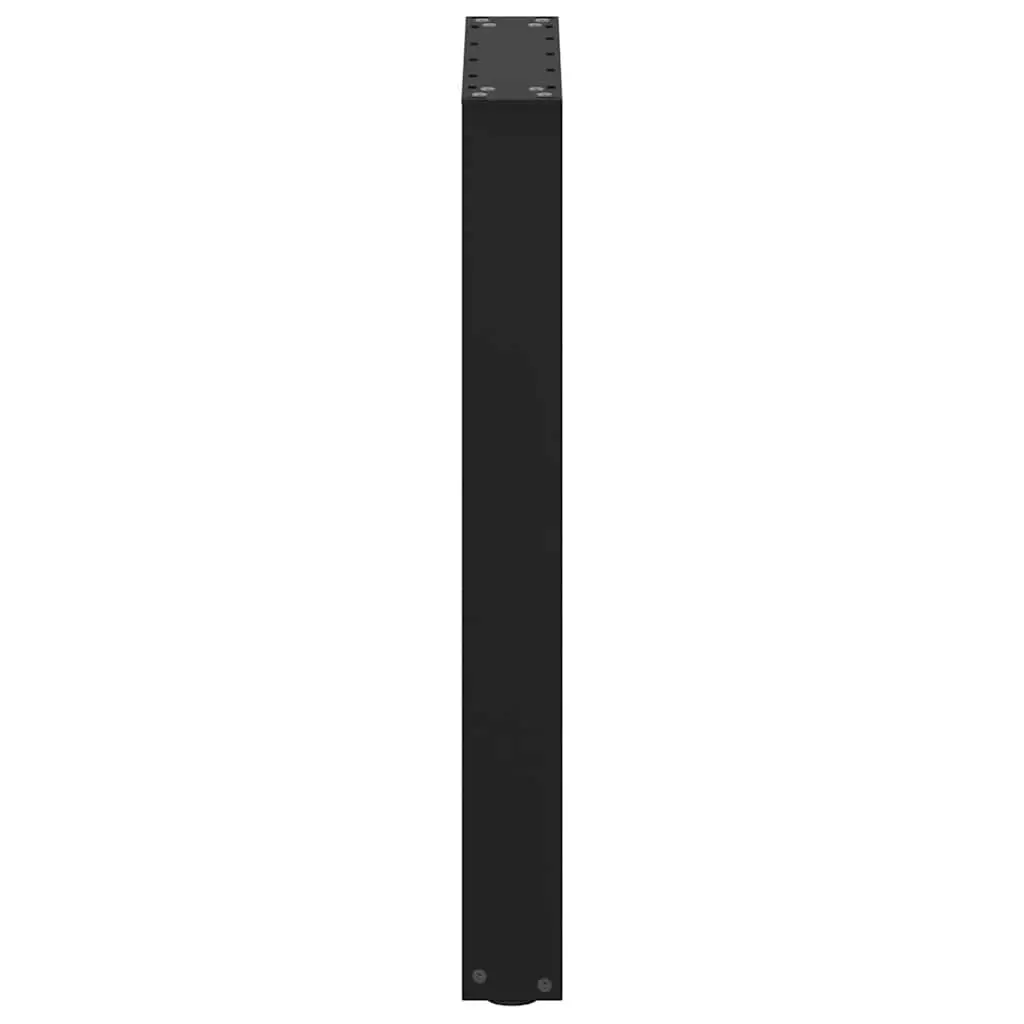 U-Shaped Steel Dining Table Legs Black Support Frame 50x72-73cm Adjustable Levelers