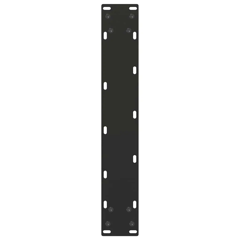 U-Shaped Steel Dining Table Legs Black Support Frame 50x72-73cm Adjustable Levelers