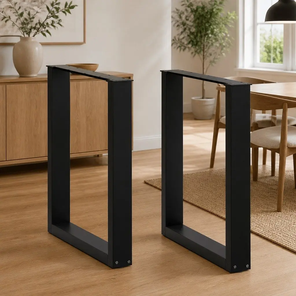 Black Adjustable Dining Table Legs