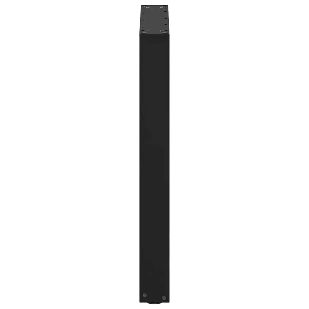 Dining Table Legs U-Shaped for Home 70x72-73cm Black Steel Support