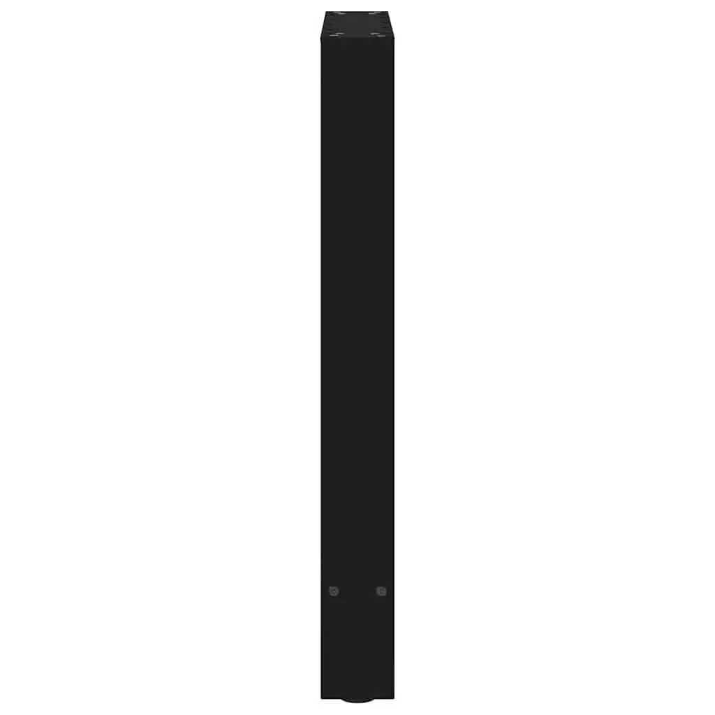 Black Steel Dining Table Legs 60x72-73cm with Adjustable Levelers