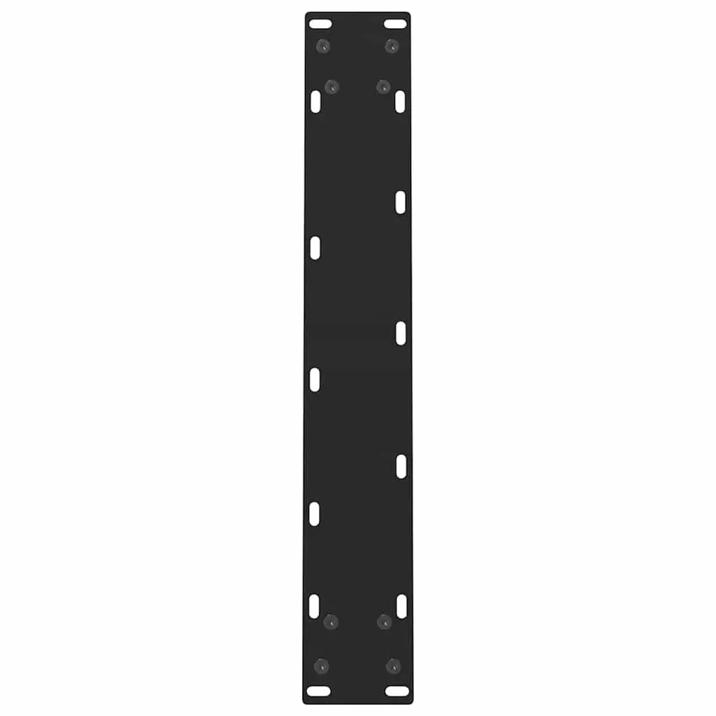 Black Steel Dining Table Legs 60x72-73cm with Adjustable Levelers