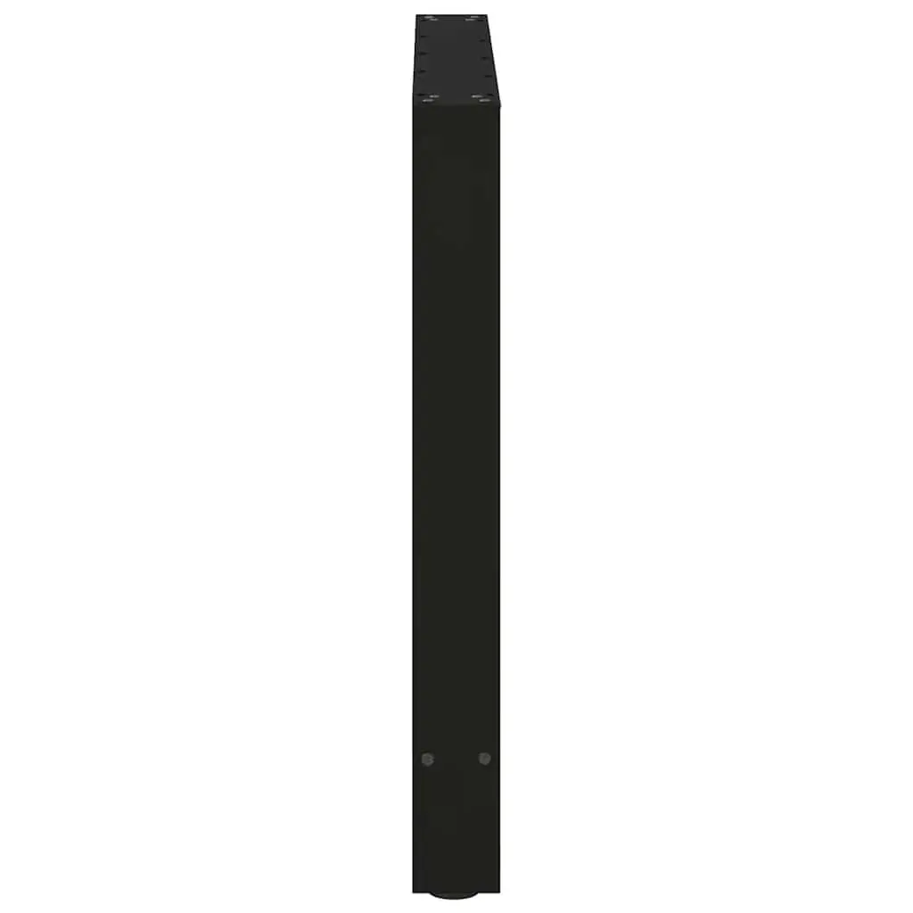 Black Steel Dining Table Legs with Adjustable Levelers