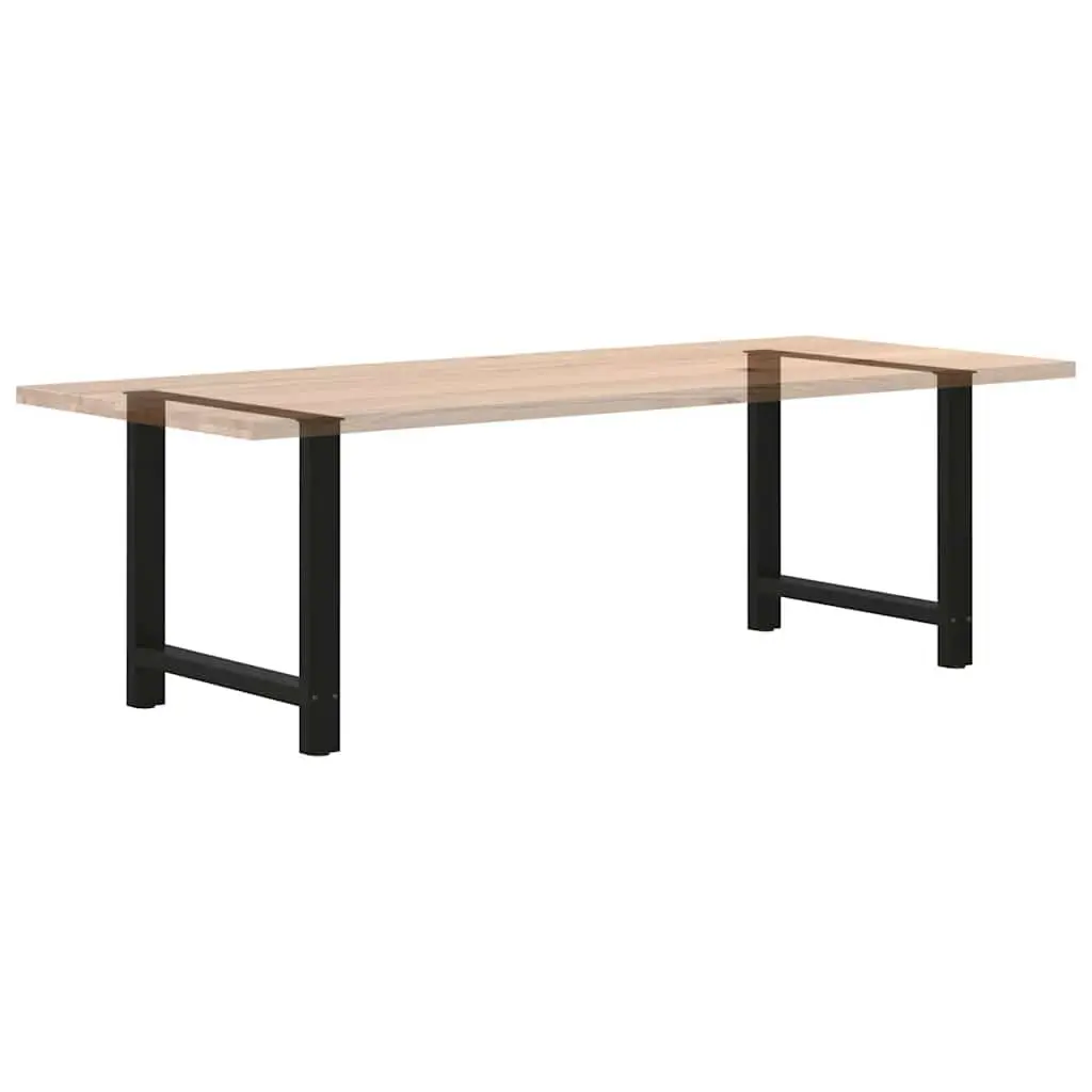Black Steel Dining Table Legs with Adjustable Levelers