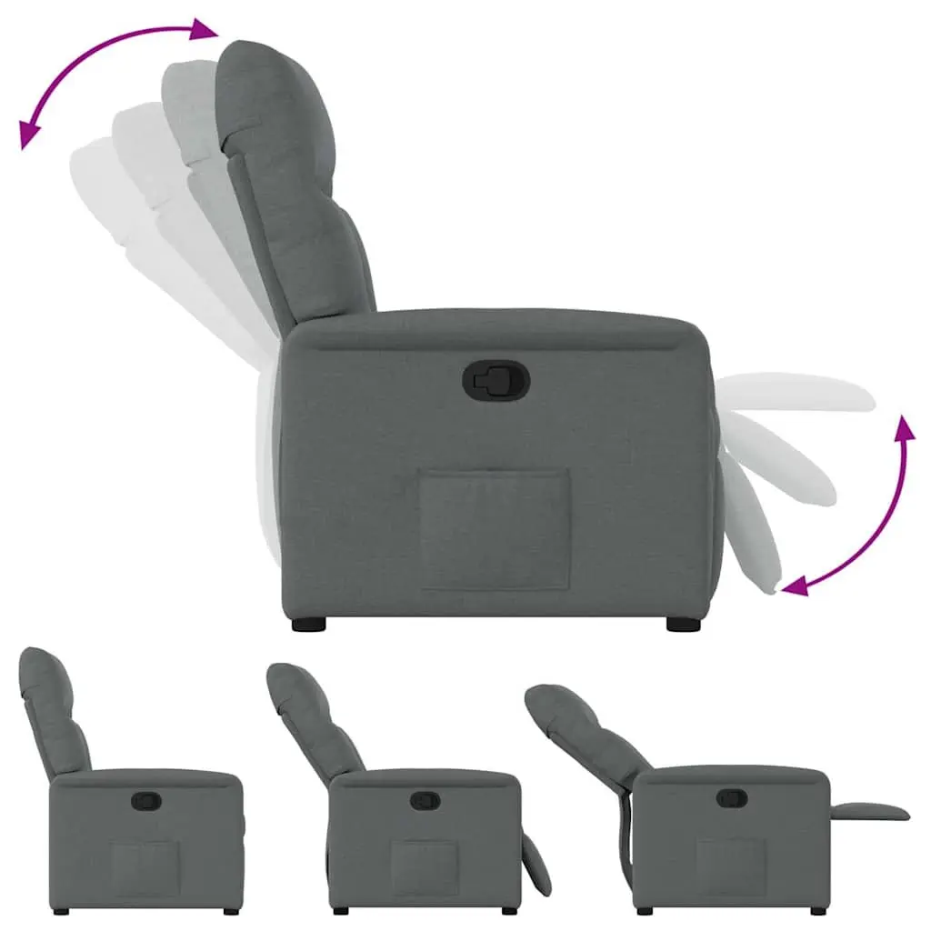 Grey Fabric Recliner Chair