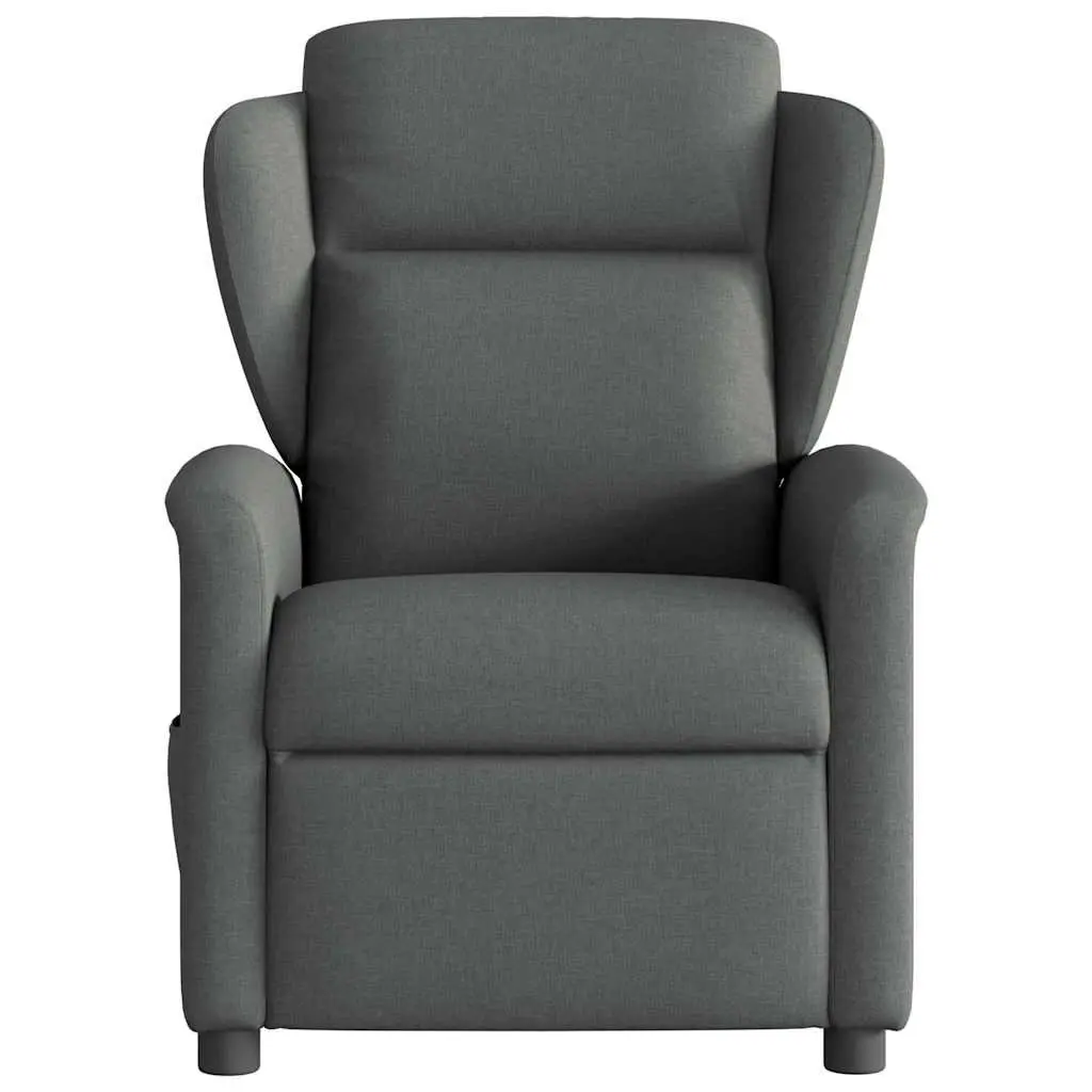 Grey Fabric Manual Recline Massage Chair
