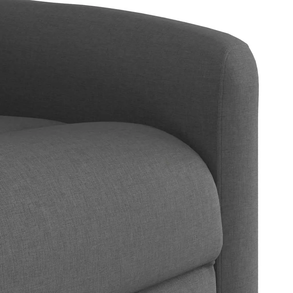 Grey Fabric Manual Recline Massage Chair
