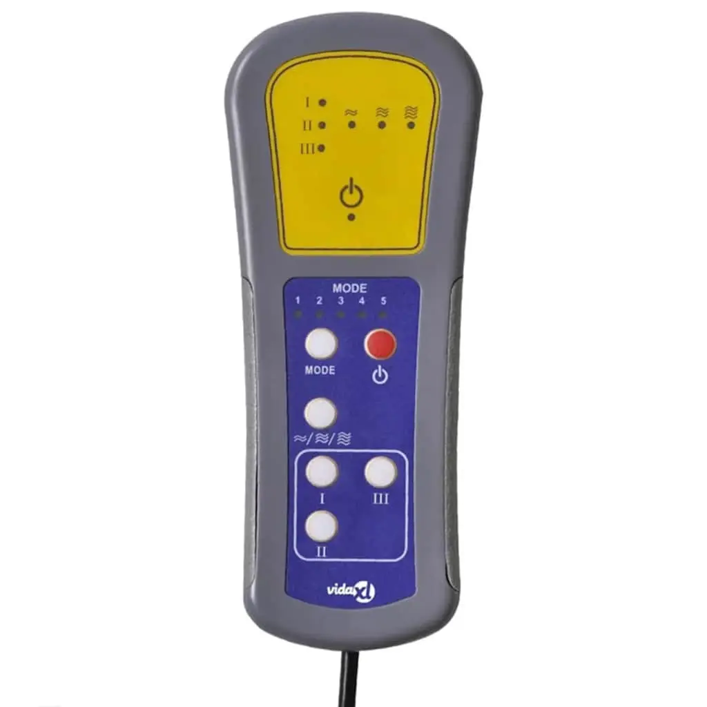 Massage Recliner Chair for Living Room Grey Fabric Manual Recline Vibration Lounger