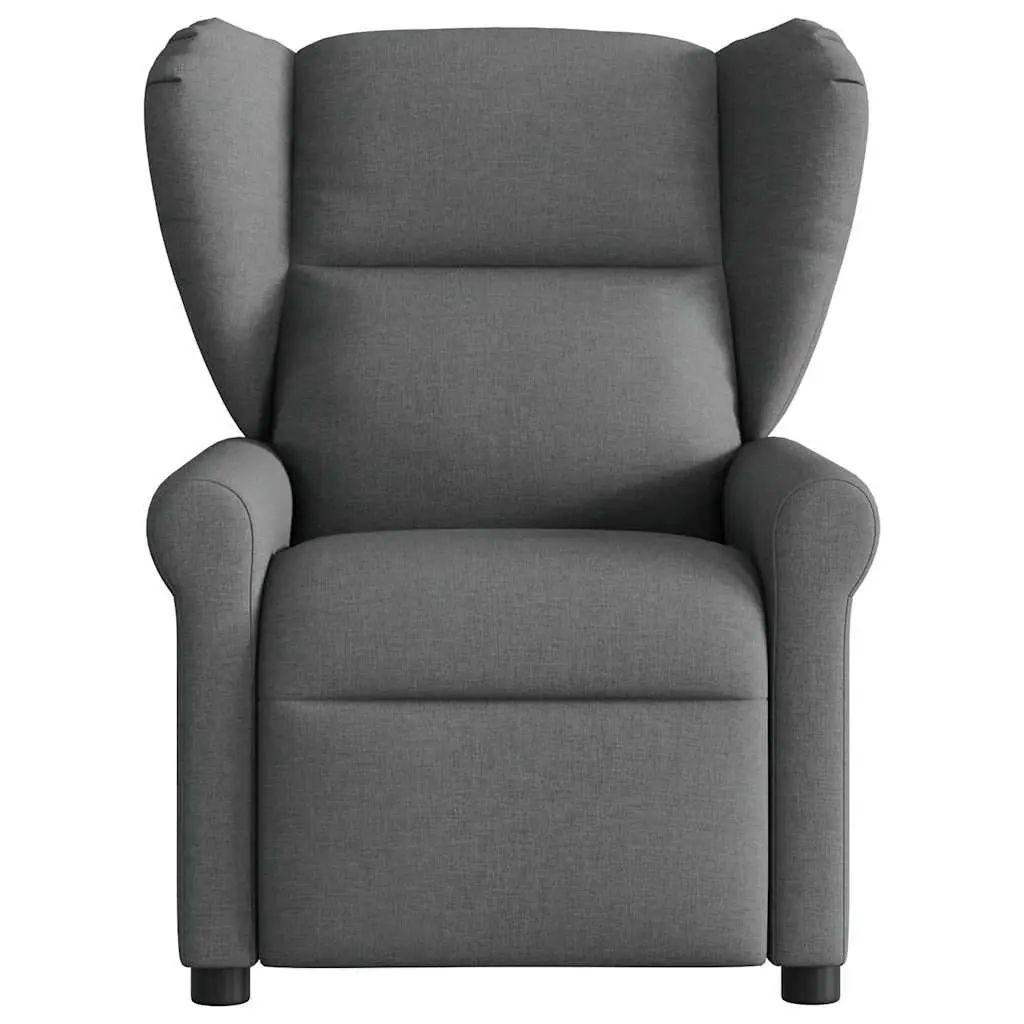 Grey Fabric Manual Recline Massage Chair