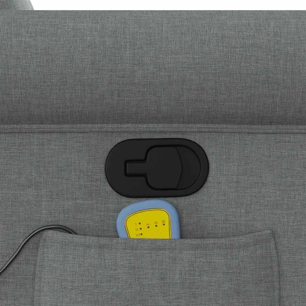 Grey Fabric Manual Recline Massage Chair