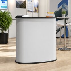 Trade Show Counter Foldable Portable Display 90x48x93cm White Exhibition Booth