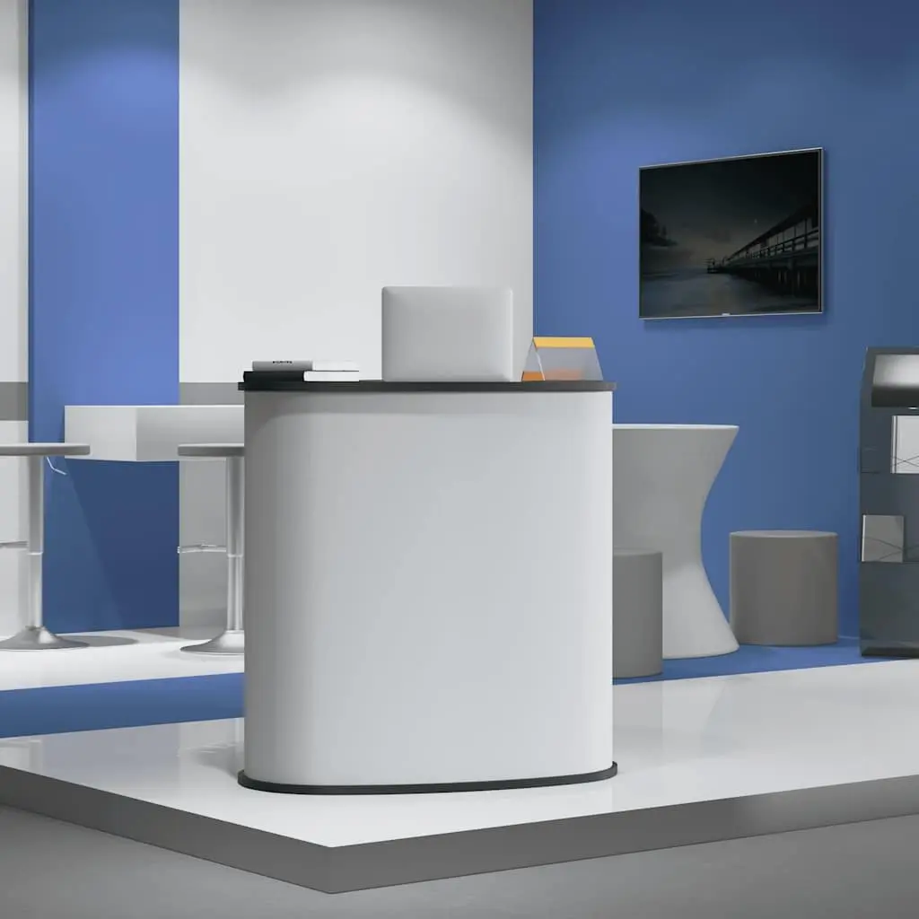 Trade Show Counter Foldable Portable Display 90x48x93cm White Exhibition Booth