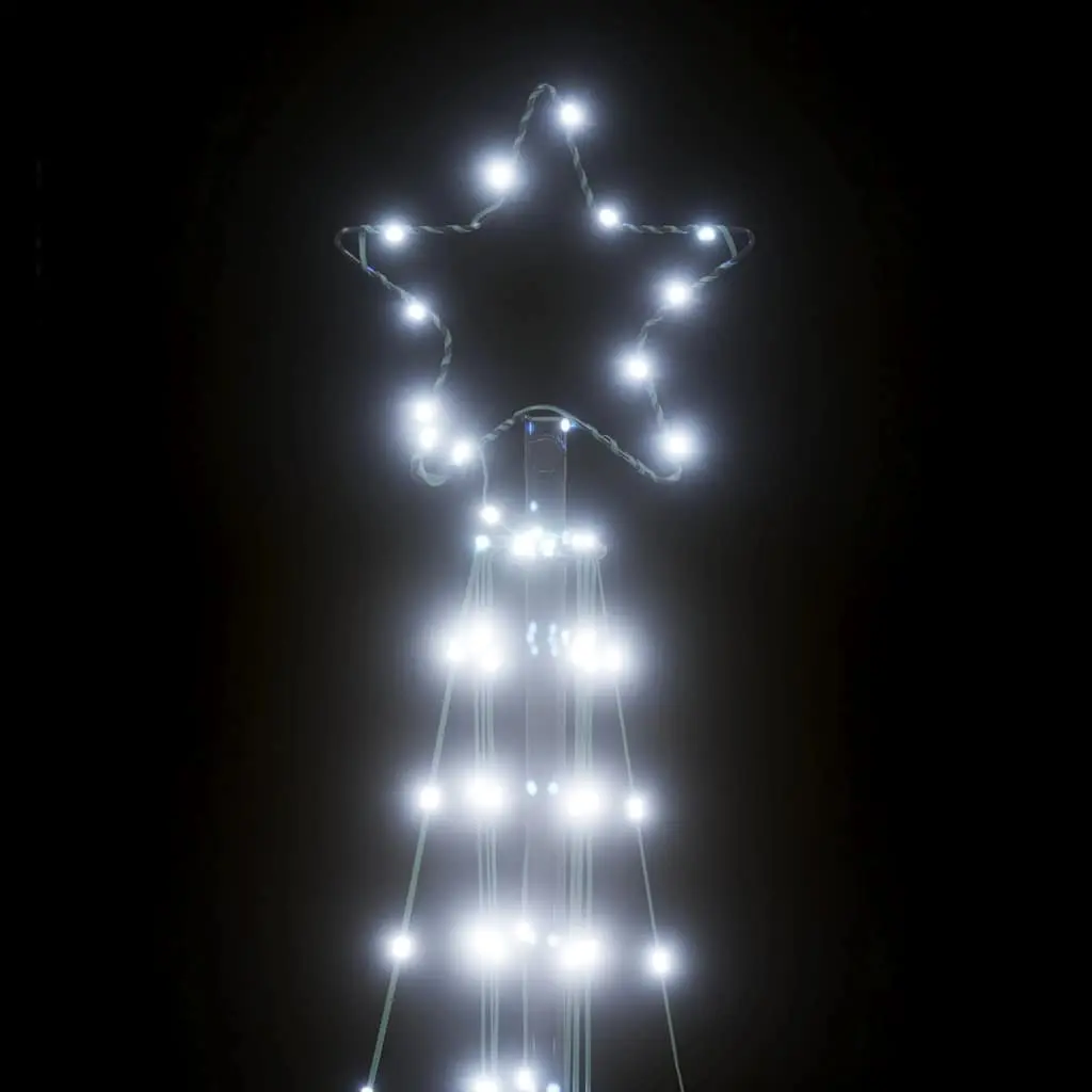 LED Christmas Tree Indoor Outdoor 182cm 363 Cold White Lights 8 Effects