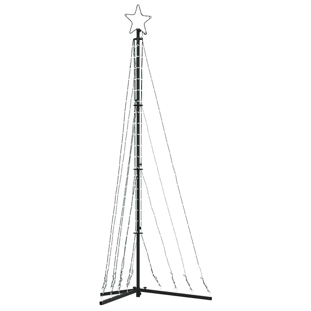 LED Christmas Tree Indoor Outdoor 187cm 339 Cold White Lights 8 Effects