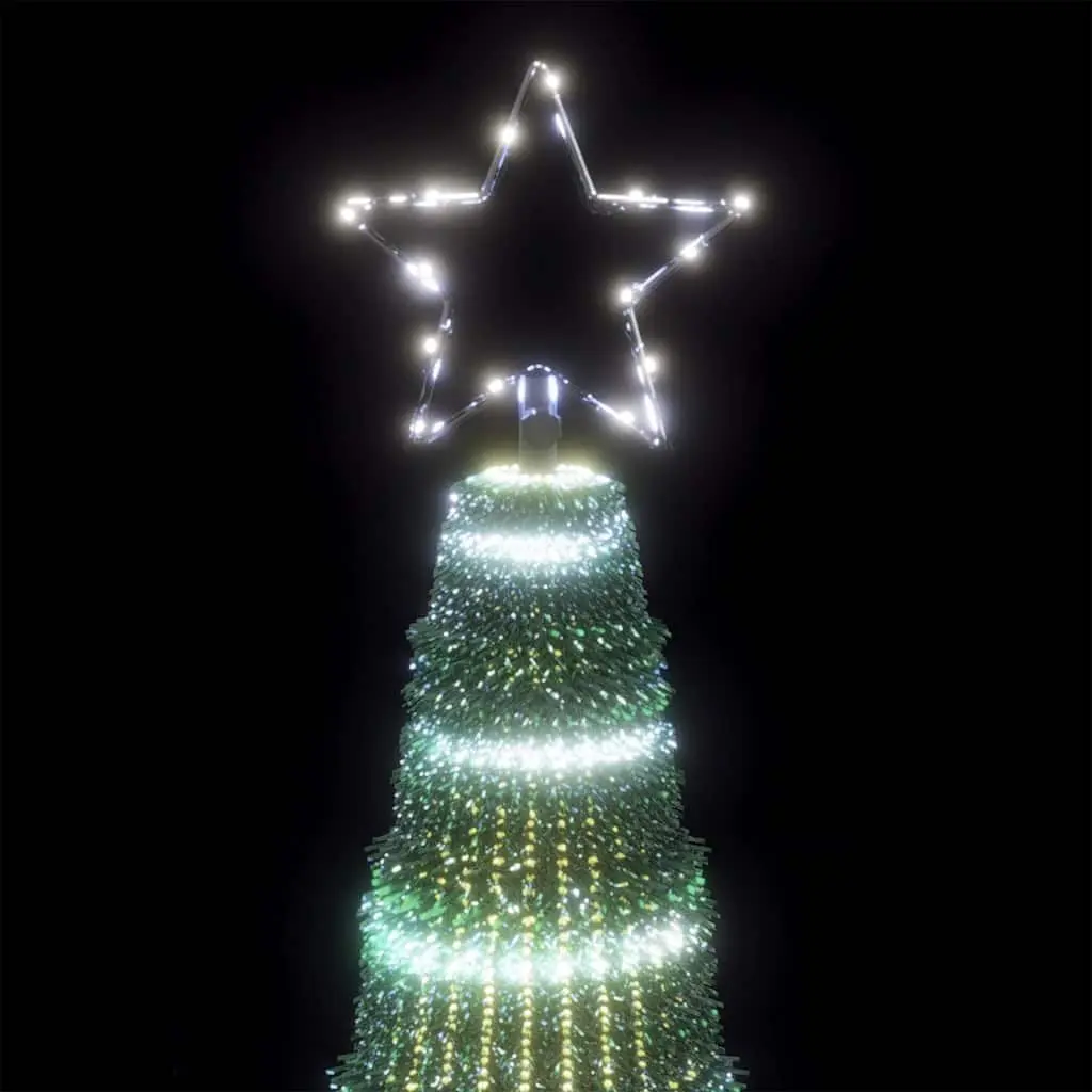 LED Christmas Tree Indoor Outdoor 250 cm 475 Cold White Lights 8 Effects