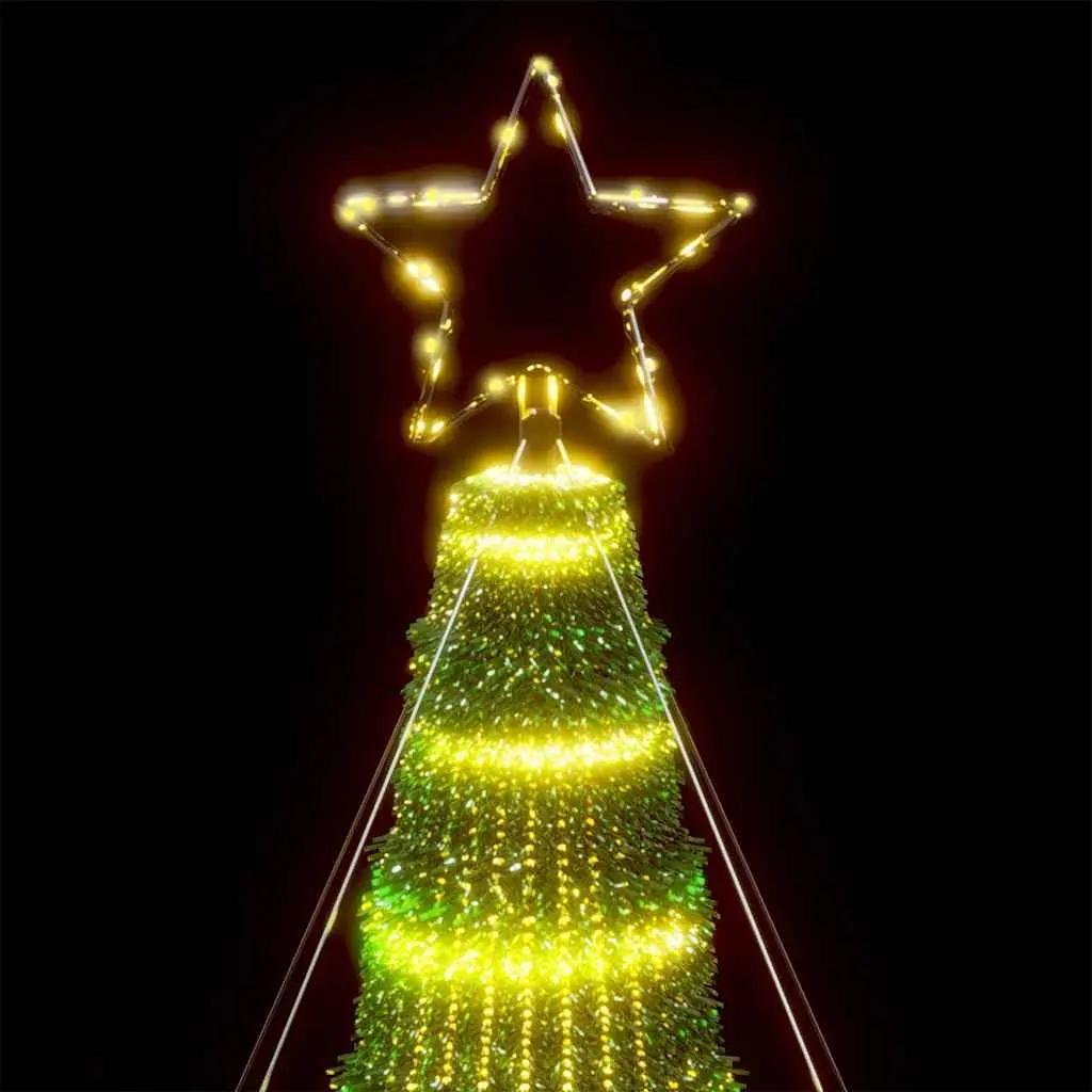 LED Christmas Tree Indoor Outdoor 400cm 1028 Warm White Lights 8 Effects