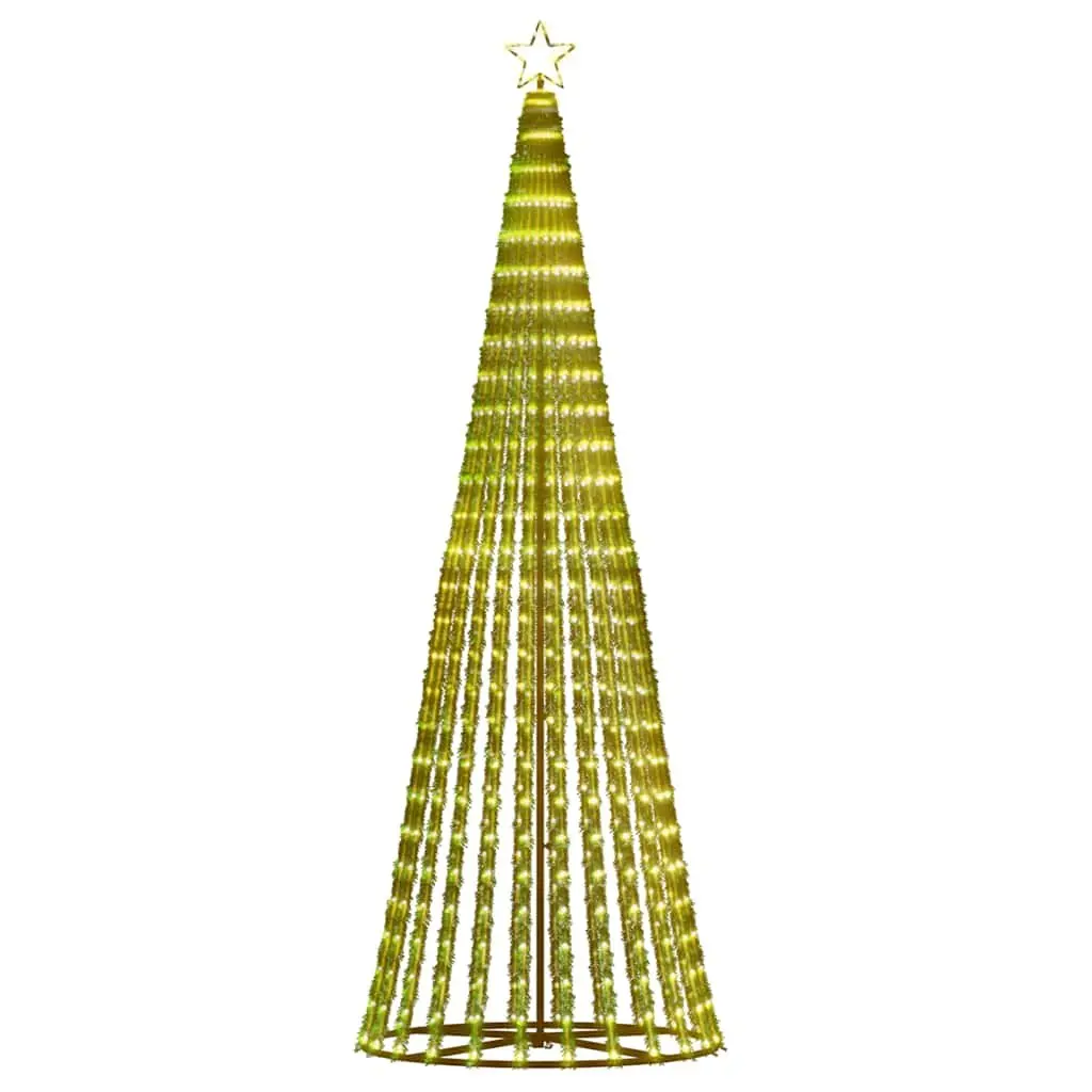 LED Christmas Tree Indoor Outdoor 300cm 570 Warm White Lights 8 Effects