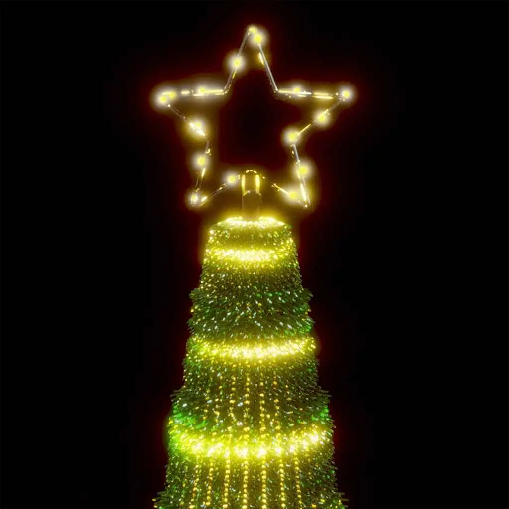 LED Christmas Tree Indoor Outdoor 300cm 570 Warm White Lights 8 Effects