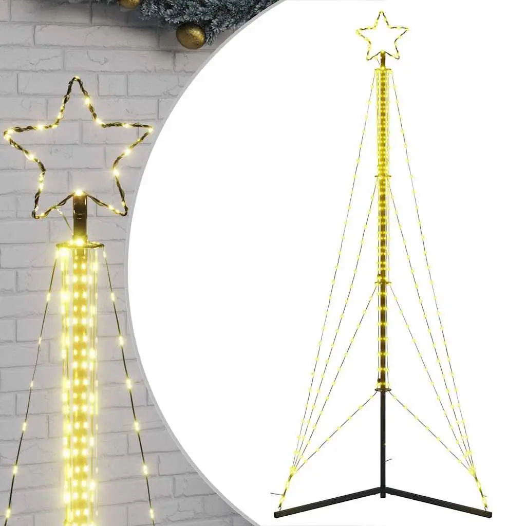 LED Christmas Tree Indoor Outdoor 240cm 483 Warm White Lights 8 Effects