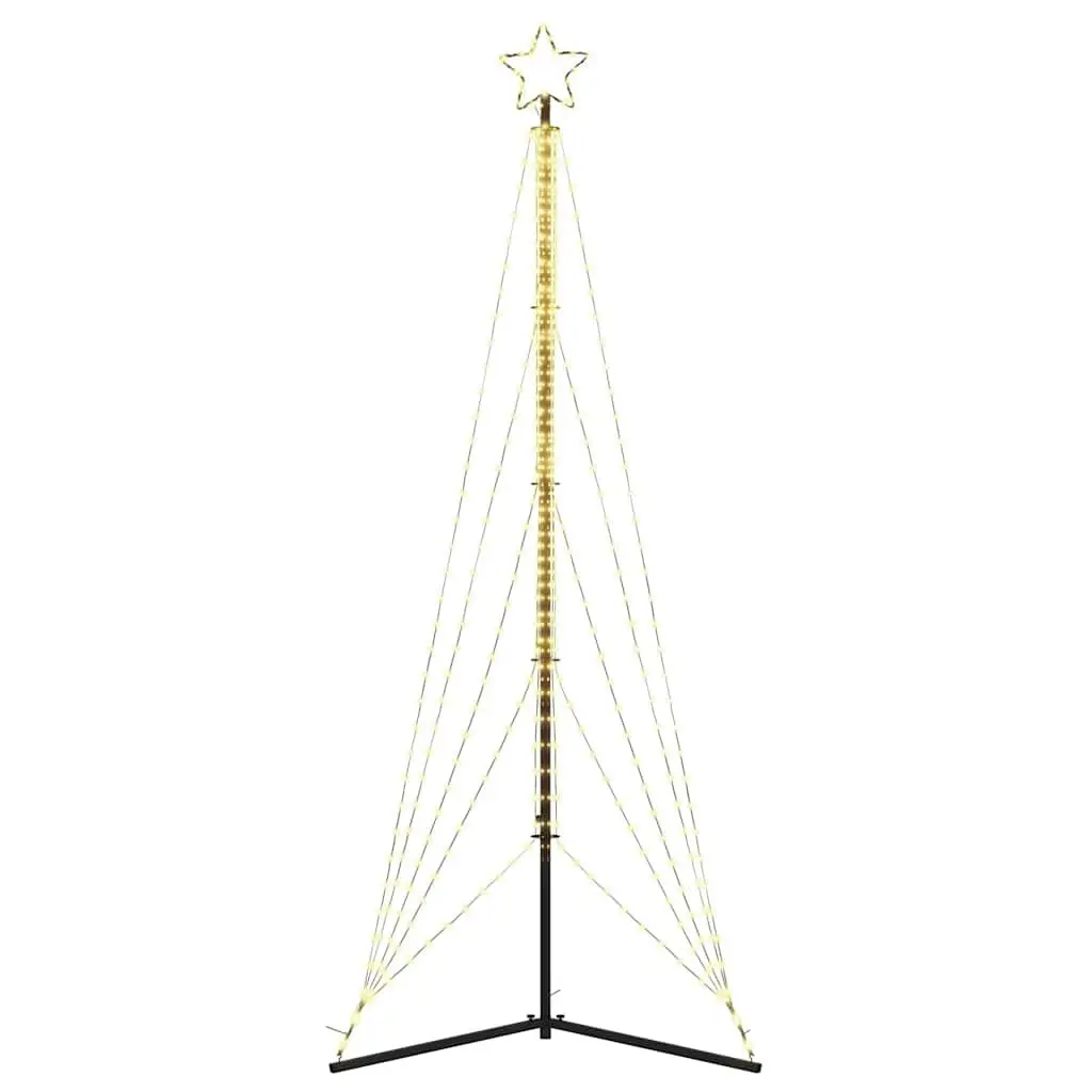 LED Christmas Tree Indoor Outdoor 302cm with 525 Warm White Lights and 8 Effects
