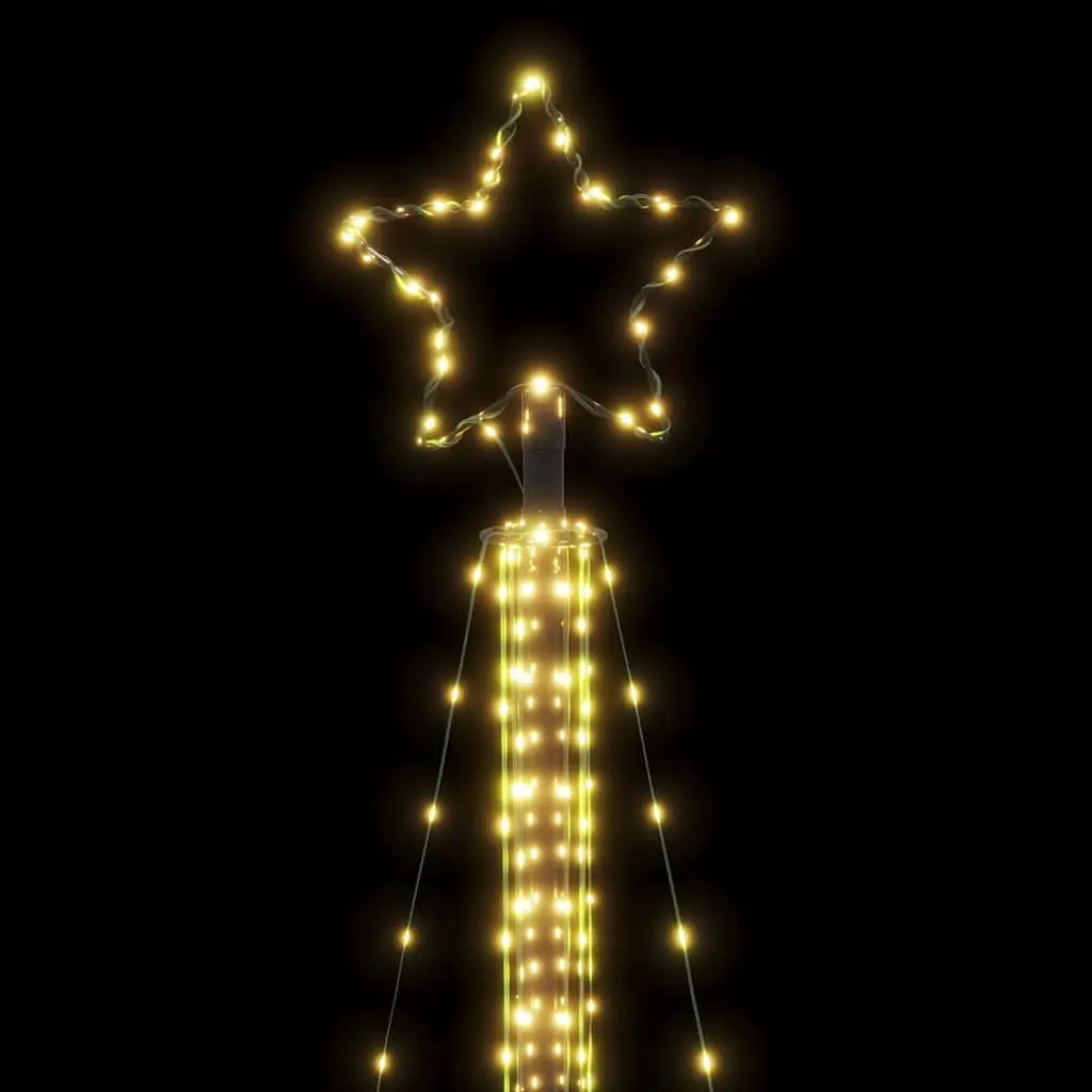 LED Christmas Tree Indoor Outdoor 302cm with 525 Warm White Lights and 8 Effects