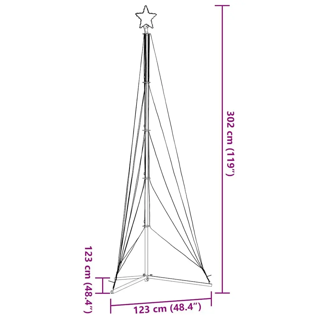 LED Christmas Tree Indoor Outdoor 302cm
