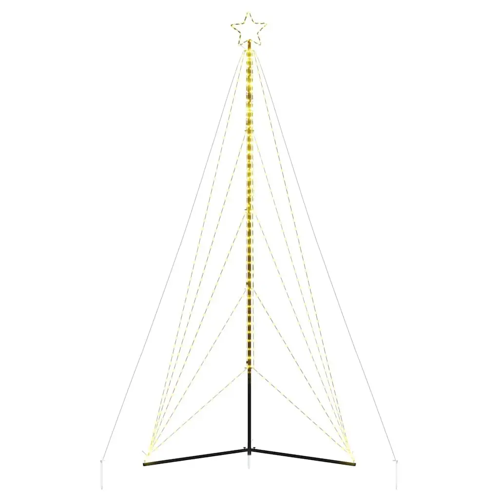 LED Christmas Tree 615 Warm White Lights 8 Effects Indoor Outdoor Holiday