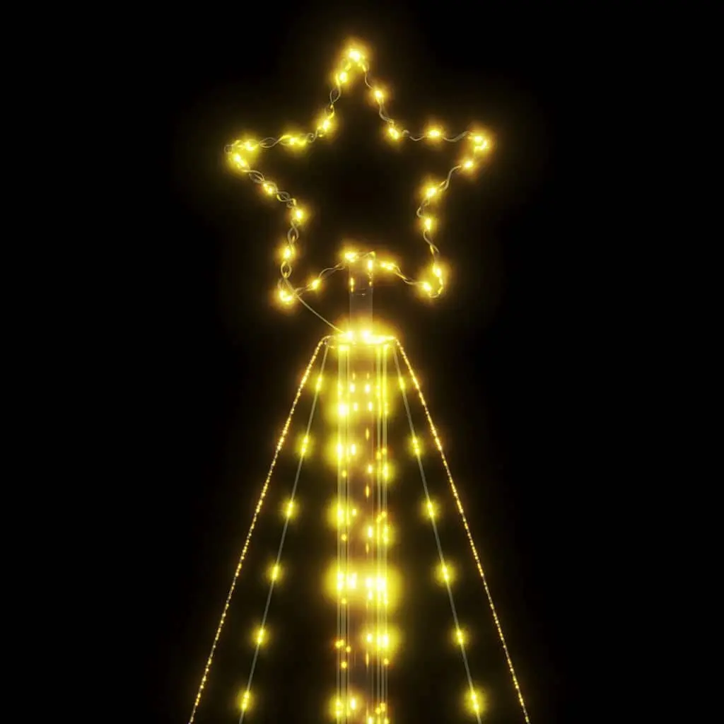 LED Christmas Tree 615 Warm White Lights 8 Effects Indoor Outdoor Holiday