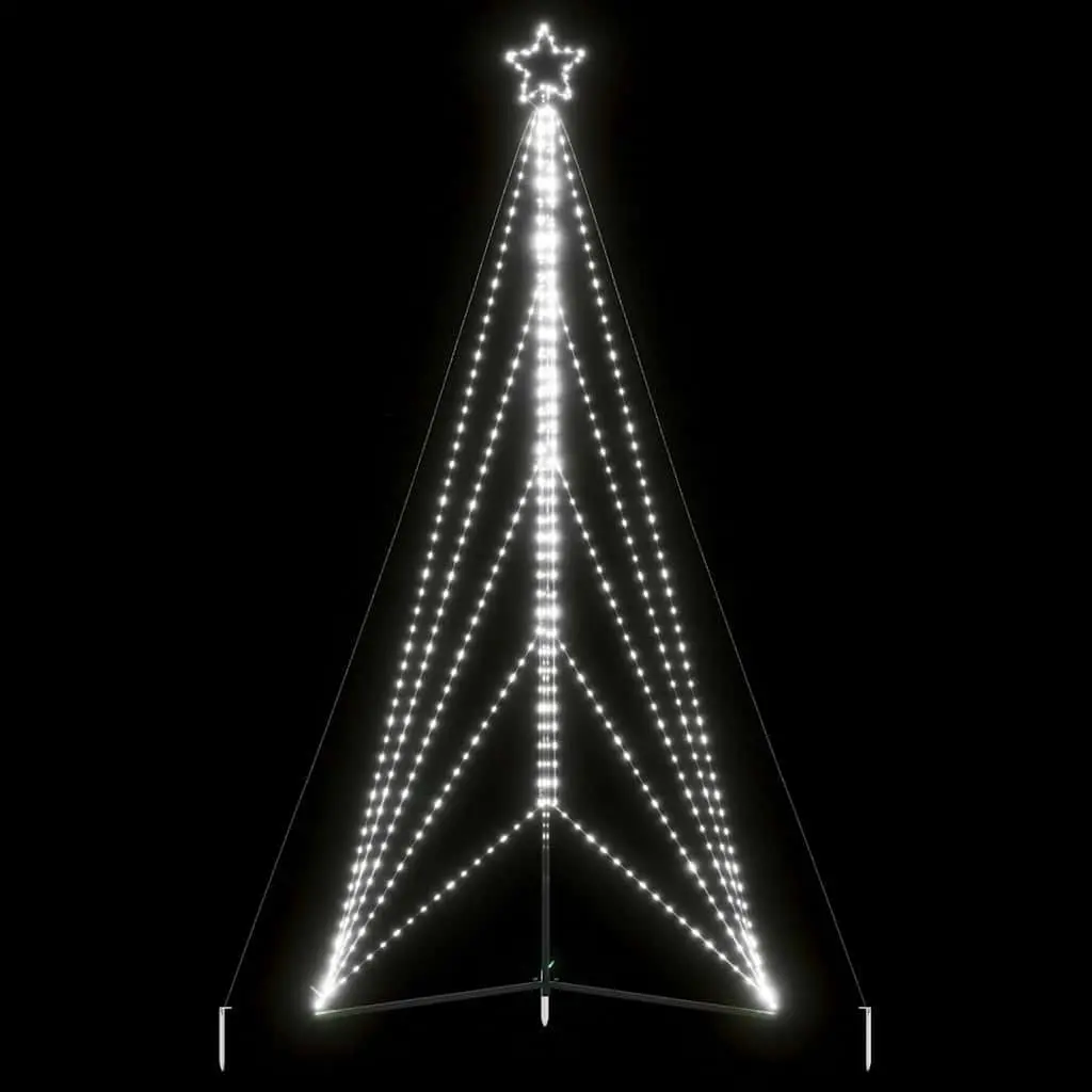 LED Christmas Tree Indoor Outdoor 4045 cm 615 Cold White Lights 8 Effects Holiday Decor