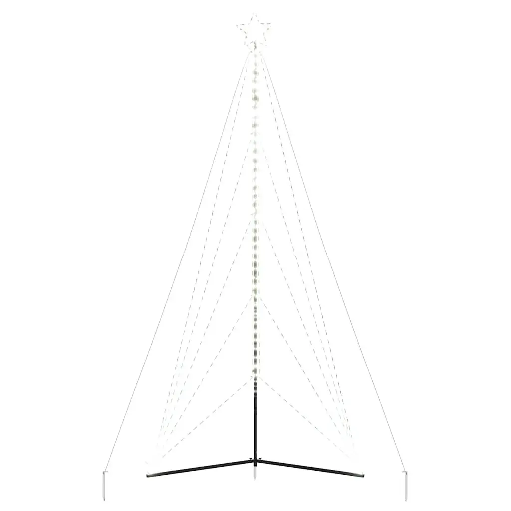 LED Christmas Tree Indoor Outdoor 4045 cm 615 Cold White Lights 8 Effects Holiday Decor