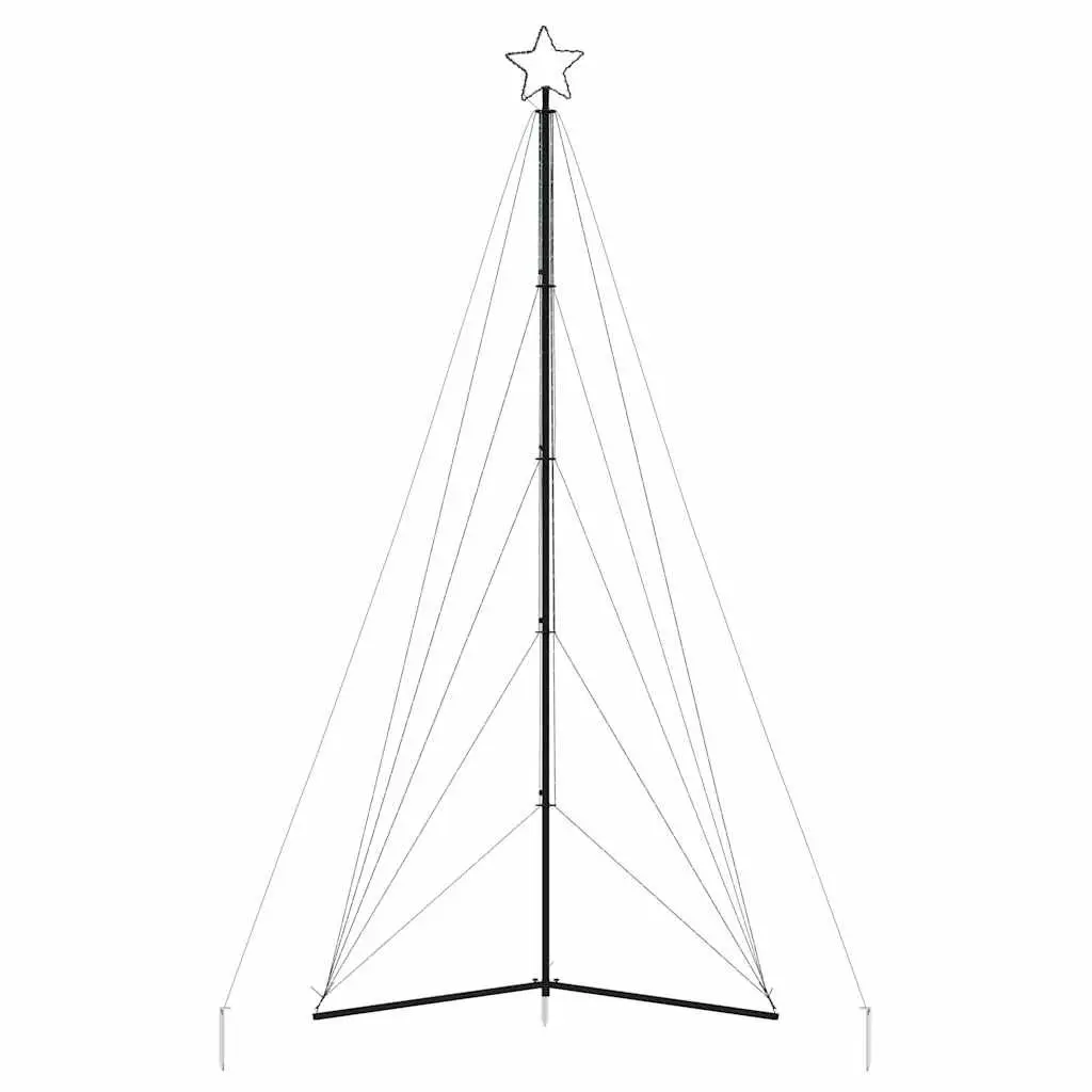 LED Christmas Tree Indoor Outdoor 4045 cm 615 Cold White Lights 8 Effects Holiday Decor