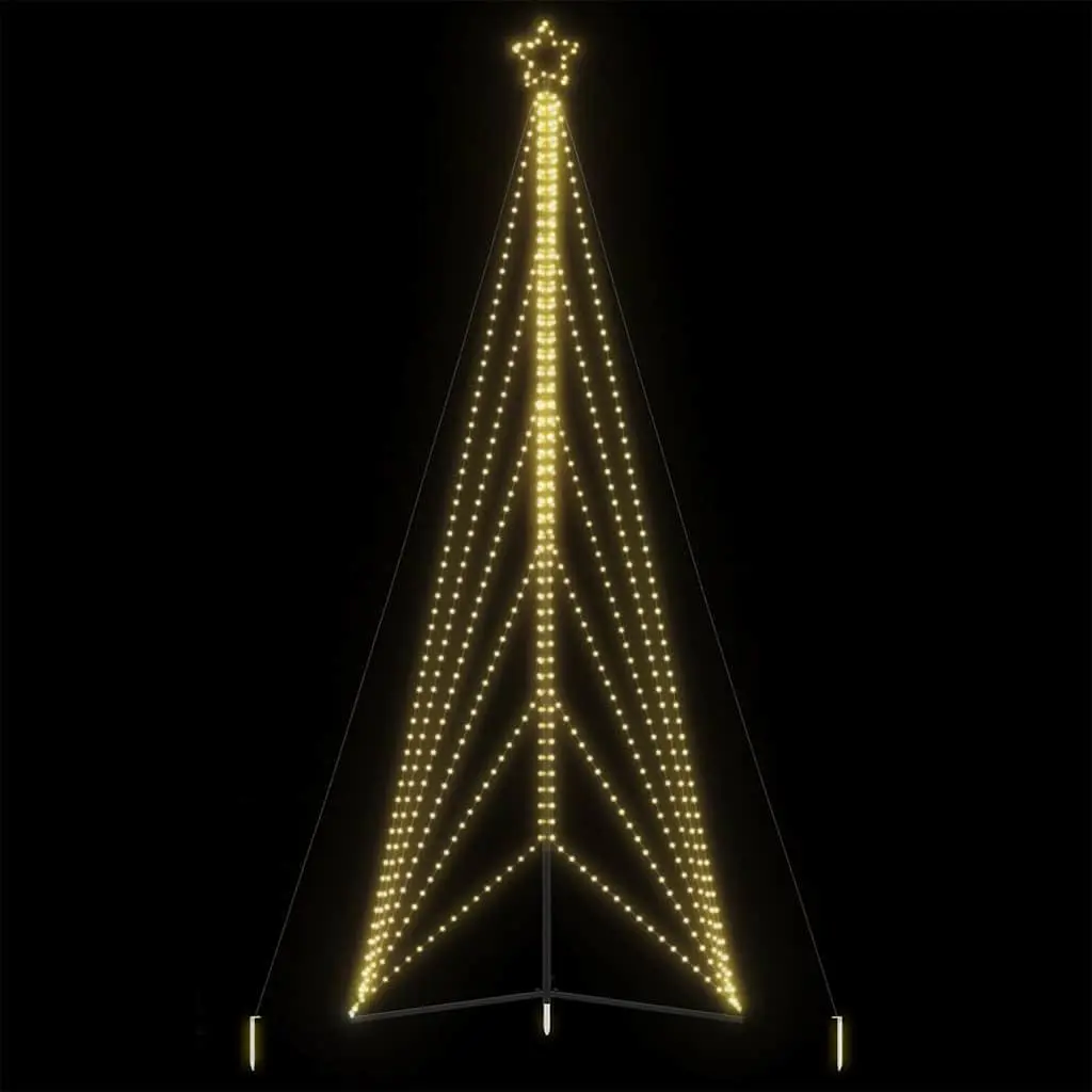 LED Christmas Tree 861 Lights Warm White 478cm Indoor Outdoor Holiday Decoration