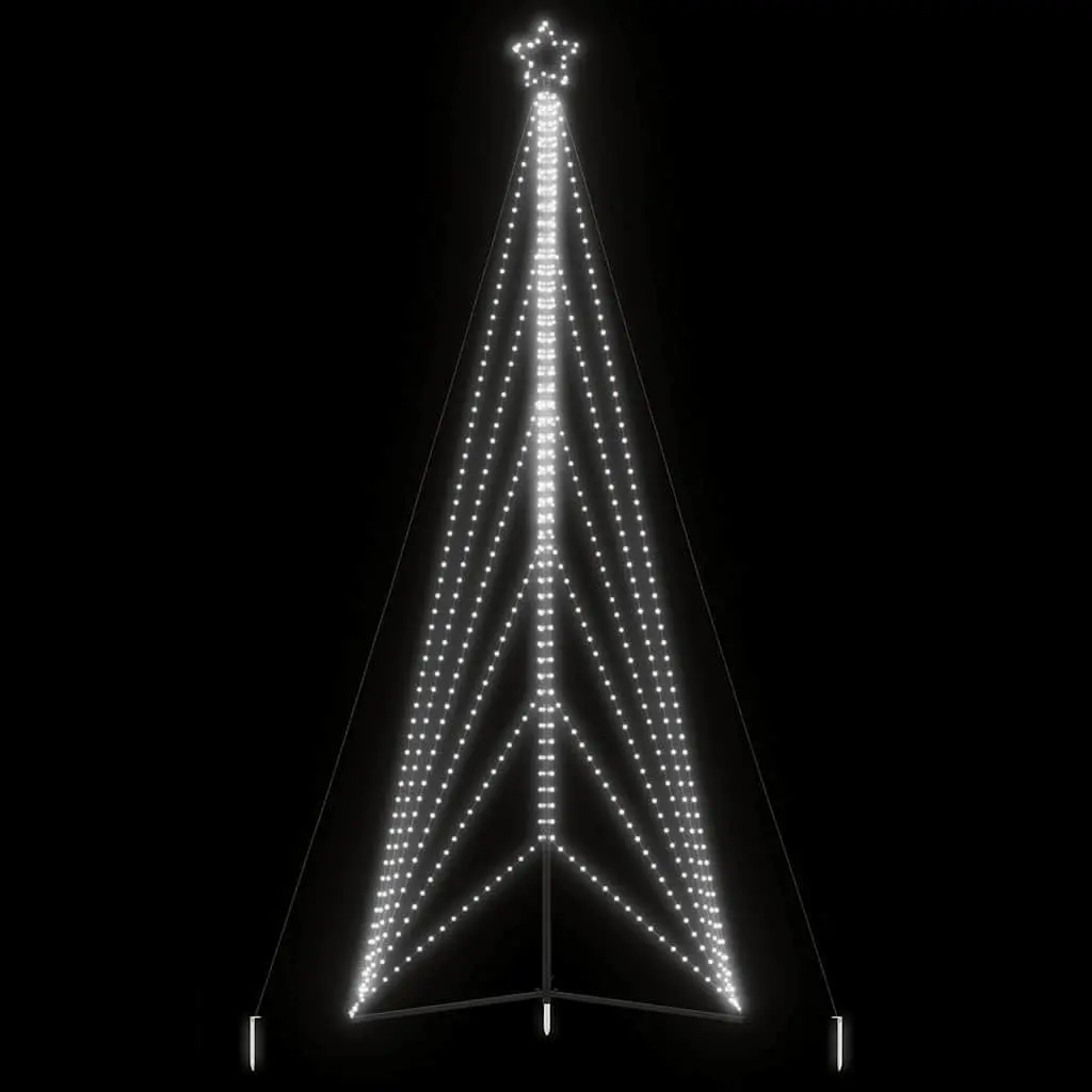 LED Christmas Tree 861 Cold White Lights 8 Effects Indoor Outdoor Decoration