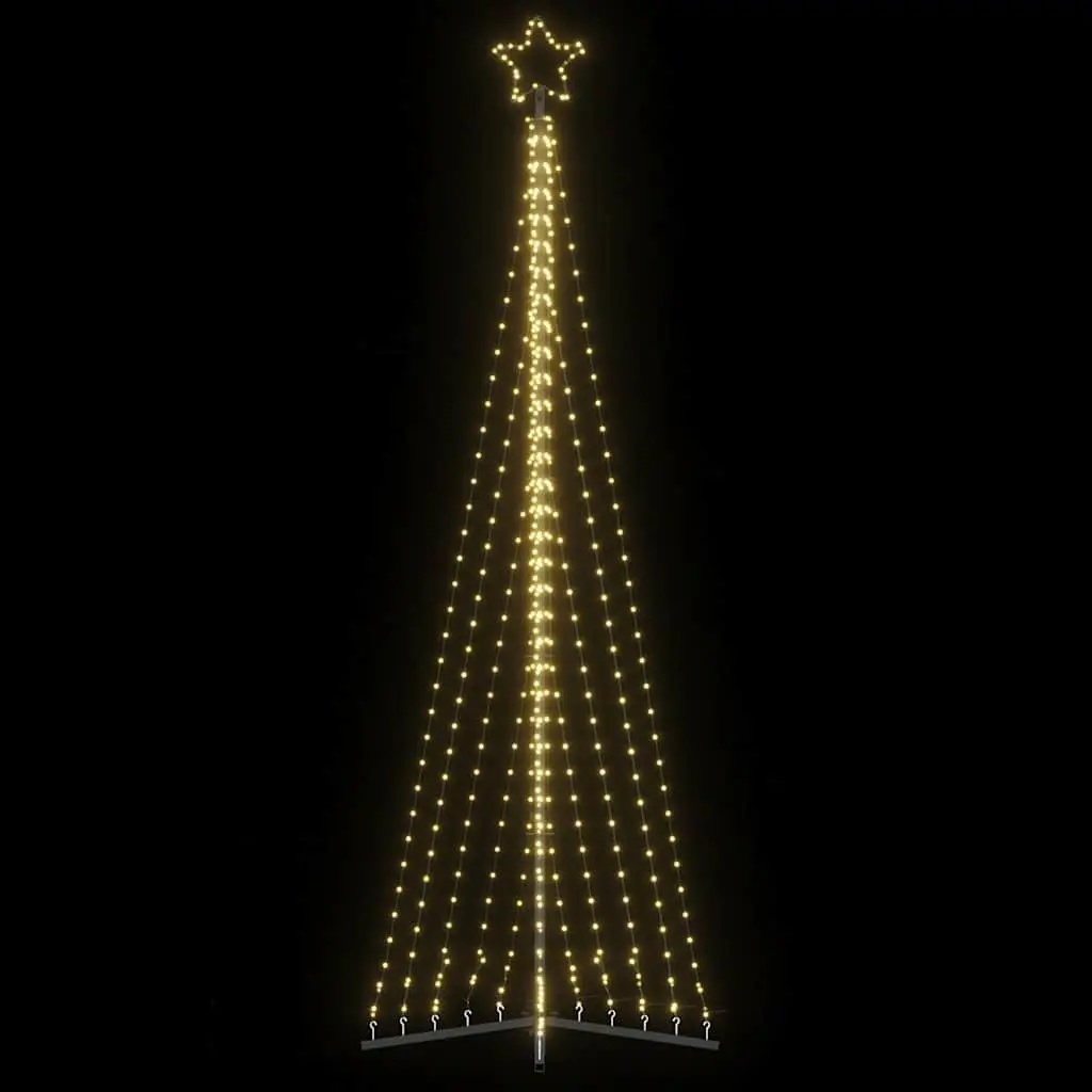 LED Christmas Tree Indoor Outdoor 302cm Warm White Lights