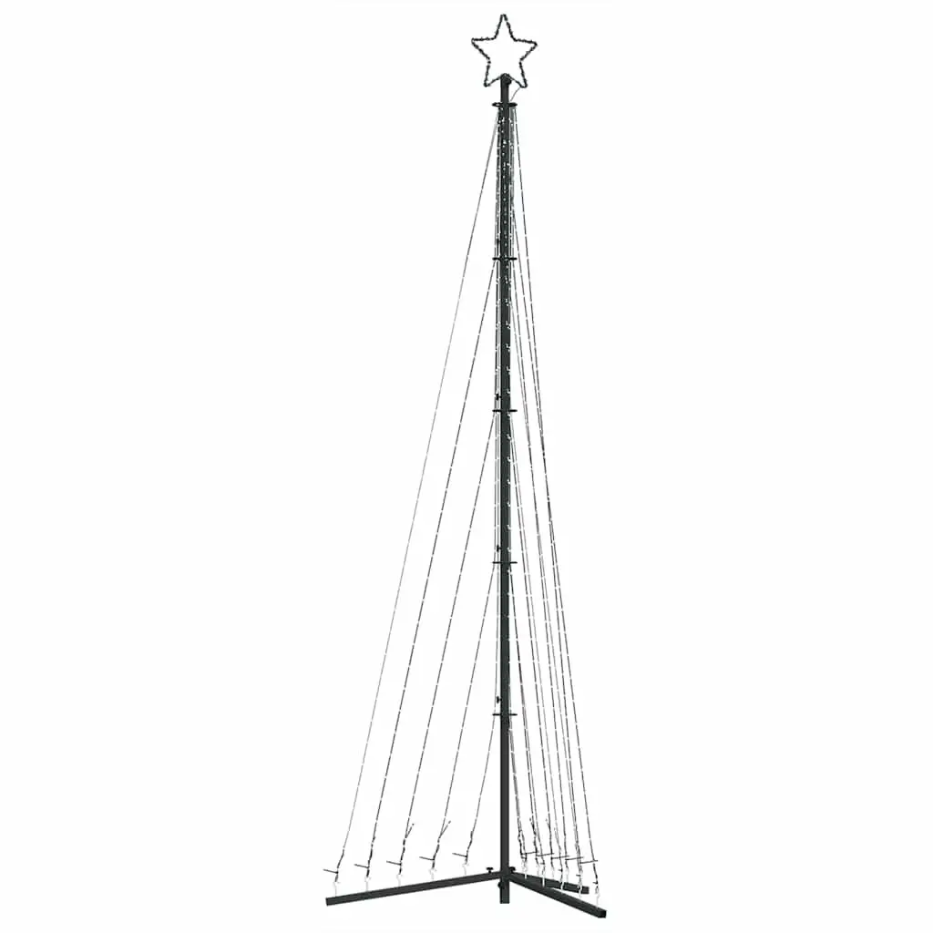 LED Christmas Tree Indoor Outdoor 302 cm 495 Cold White Lights 8 Effects