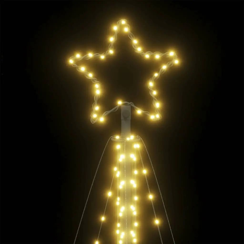 LED Christmas Tree 570 Warm White Lights 8 Effects Indoor Outdoor Decoration