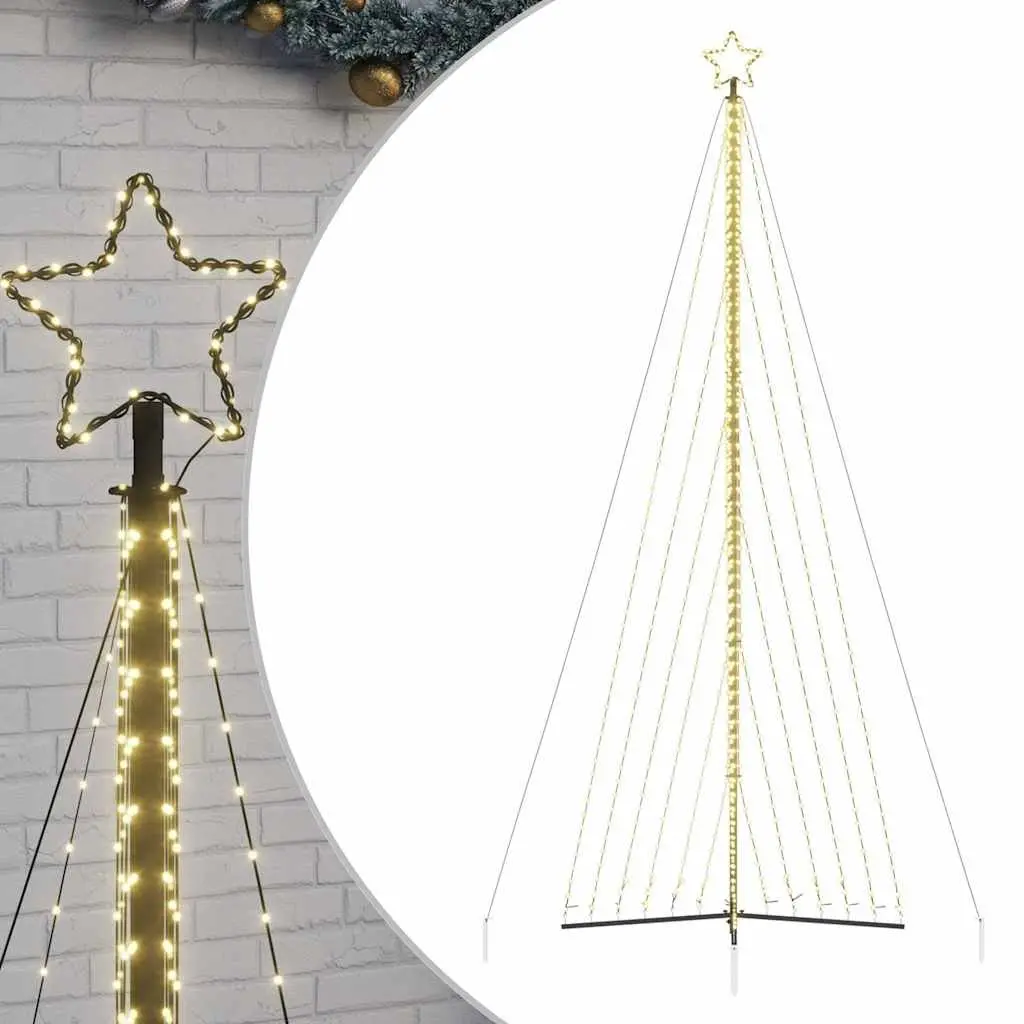 LED Christmas Tree Indoor Outdoor 478cm Warm White Lights 8 Effects