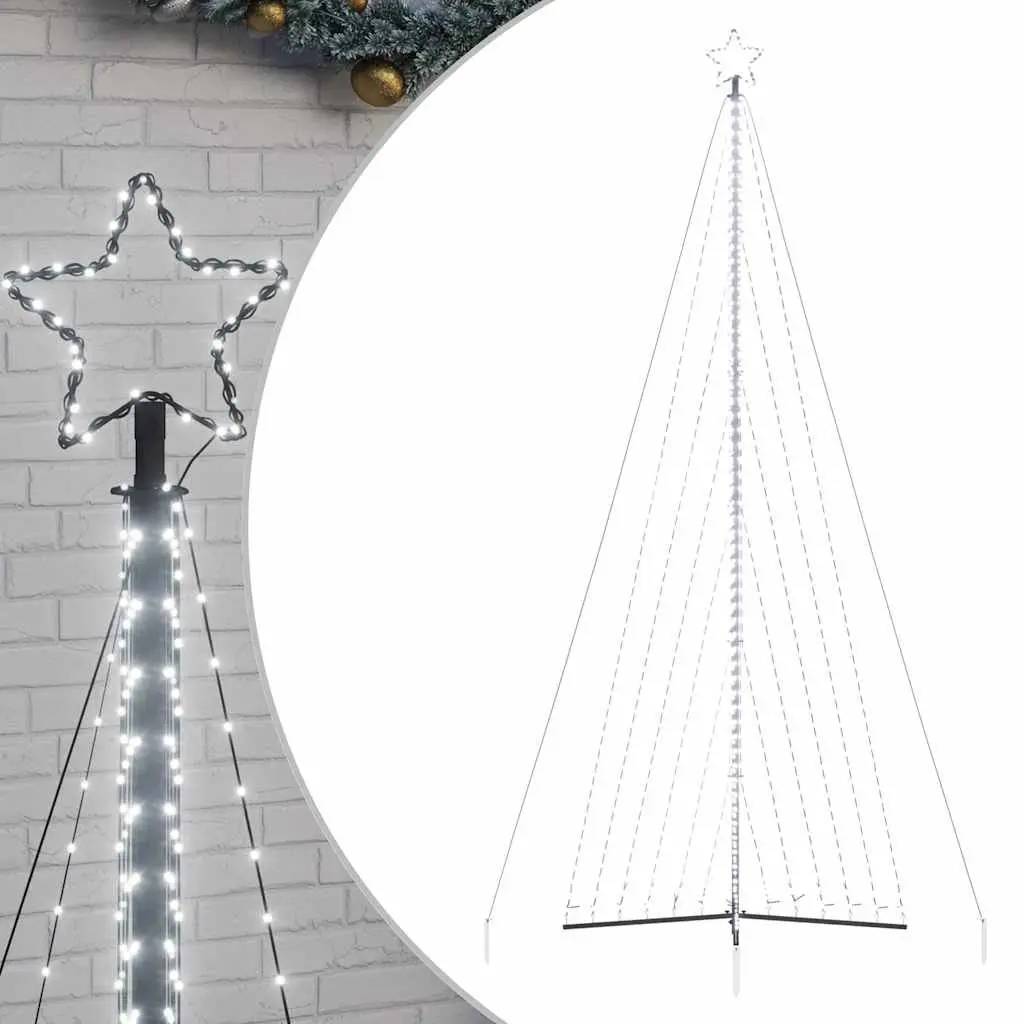 LED Christmas Tree Indoor Outdoor 478cm Cold White Holiday Decoration