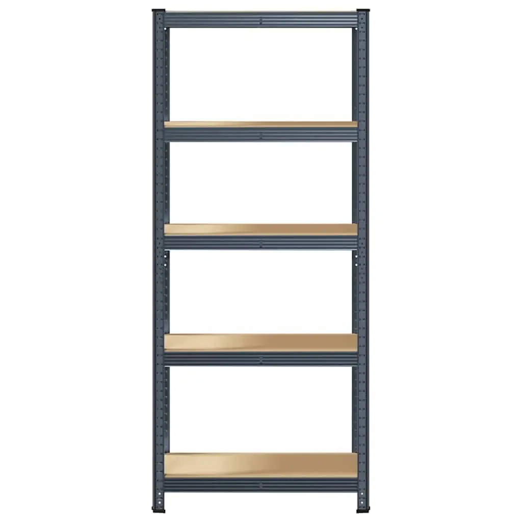5-Layer Storage Shelf for Garage Anthracite Steel Frame Engineered Wood
