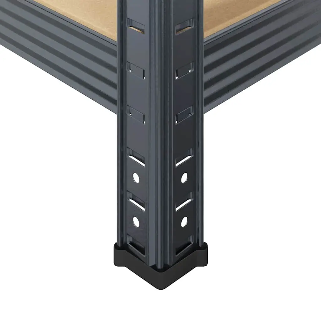 5-Layer Storage Shelf for Garage Anthracite Steel Frame Engineered Wood