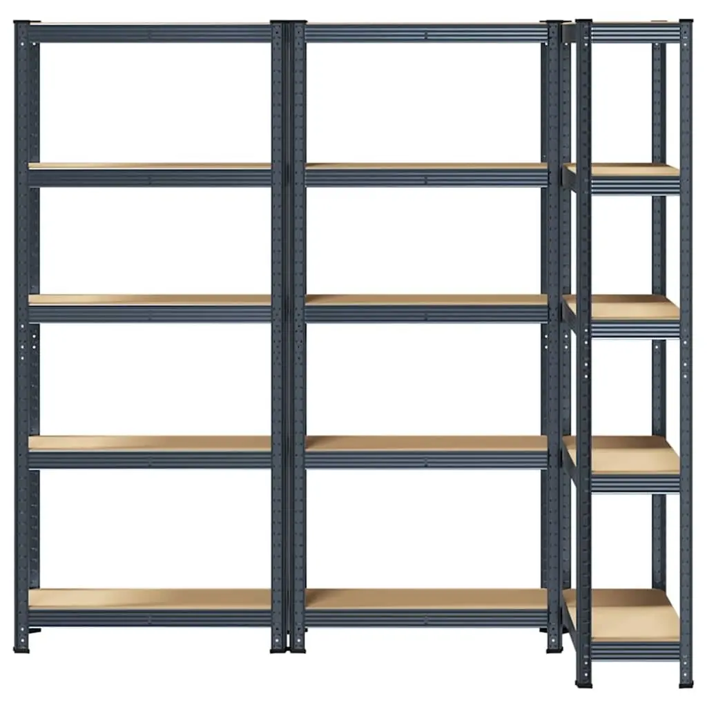 Industrial Storage Shelves Garage 5 Layer Steel Engineered Wood