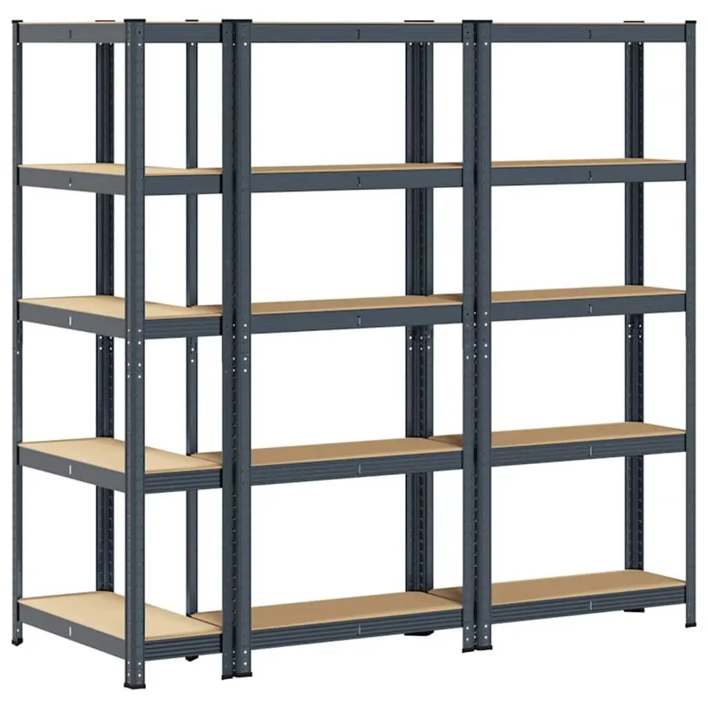 Industrial Storage Shelves Garage 5 Layer Steel Engineered Wood