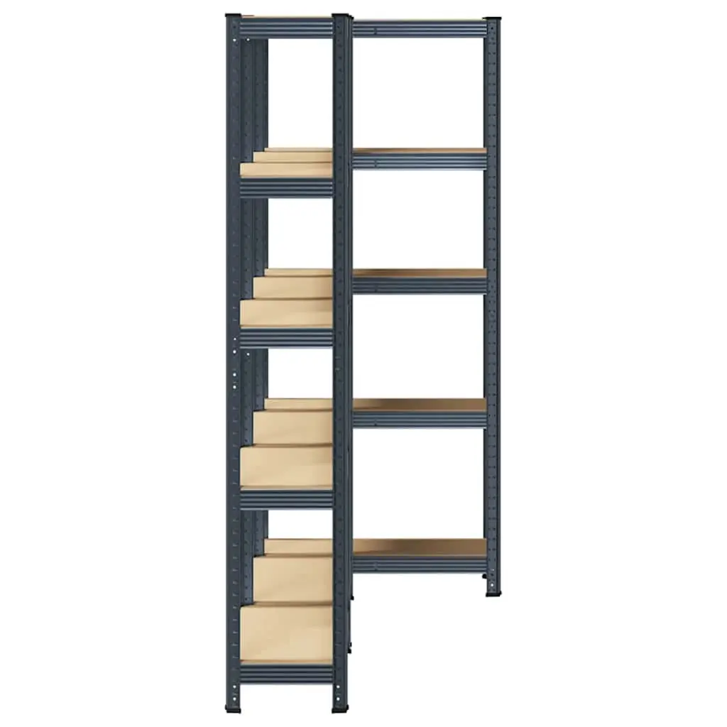 Industrial Storage Shelves Garage 5 Layer Steel Engineered Wood