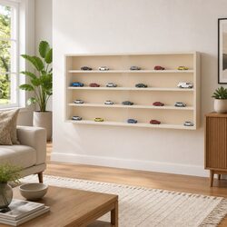Wooden Display Case - Dimensions 80 x 8.5 x 37 cm