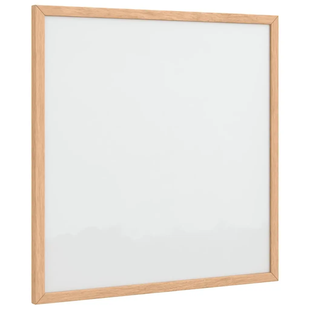 Magnetic Whiteboard Dry Erase Board for Office Home 40x40cm Pine Wood Frame
