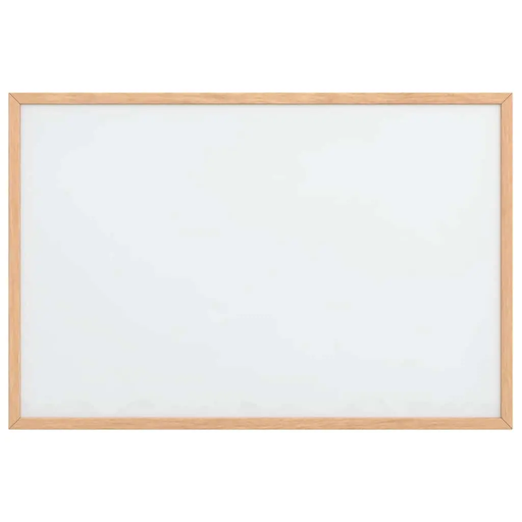 Magnetic Whiteboard Dry Erase Board with Solid Pine Wood Frame 60x40cm Display