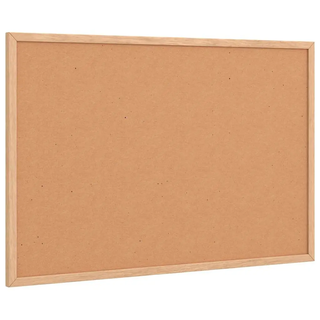 Cork Board Bulletin Board with Solid Pine Wood Frame 60x40cm Office Organization