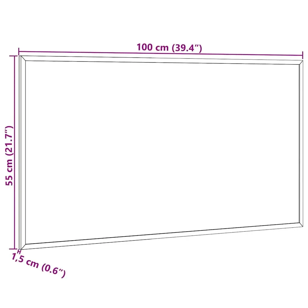 Cork Board Bulletin Display for Home Office Classroom 100x55 cm